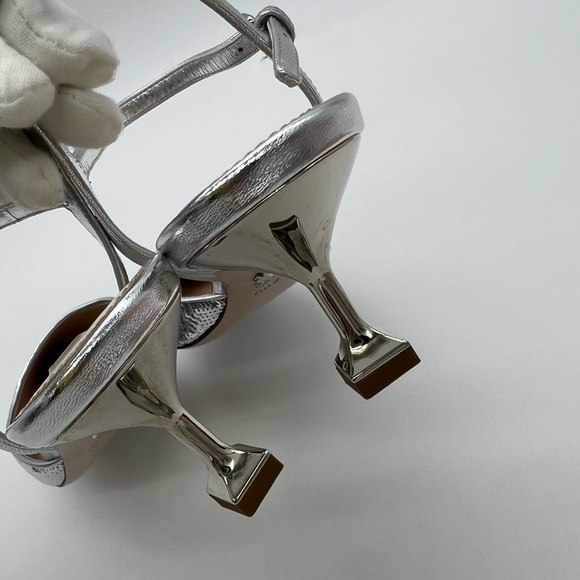 Authentic Miu Miu silver slingbacks - Picture 9 of 13